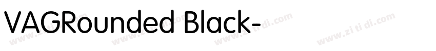 VAGRounded Black字体转换